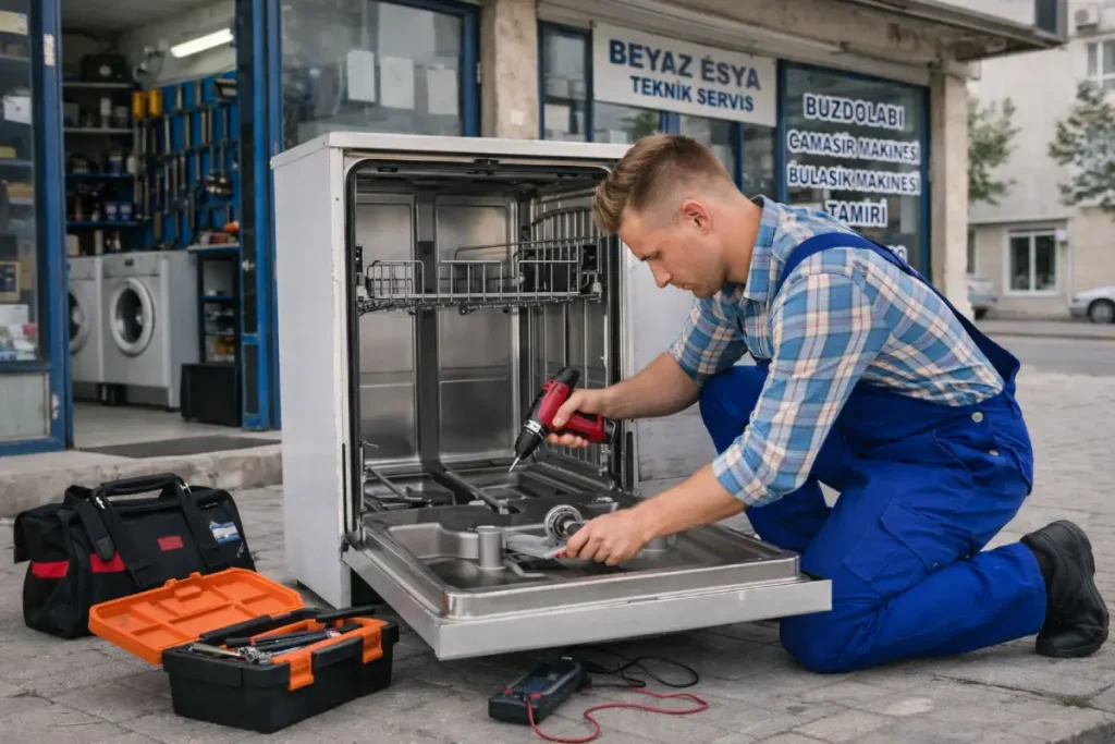 İskenderun bulaşık makinesi servisi arıza tamiri yapan teknik servis ustası yerinde onarım hizmeti